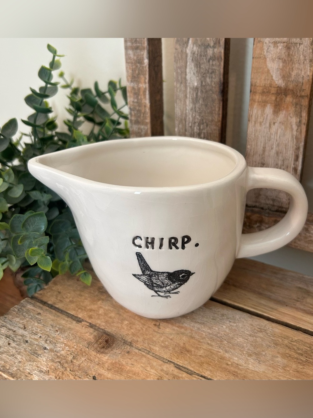 Rae Dunn Magenta Exclusive CHIRP Creamer Rare Collector's Vintage Item